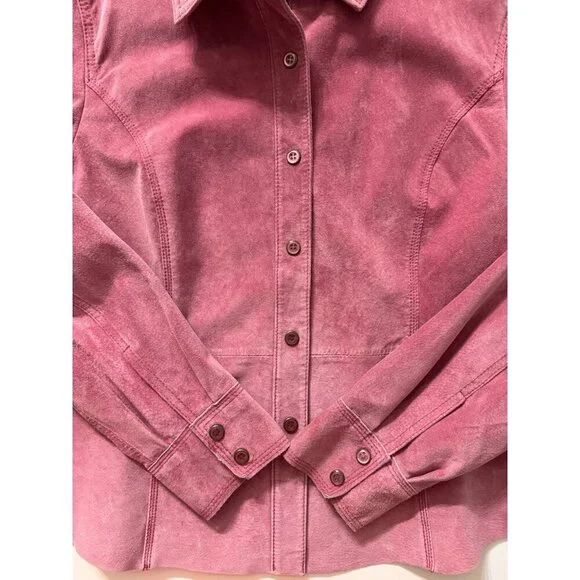 Bernardo Genuine Leather Jacket Womens 10p Hot Pink Motorcycle Bomber Minecraft